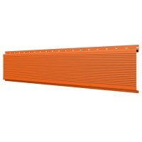 Линеарная потолочно-стеновая панель РИФЛЕНАЯ усиленная RAL2004 Оранжевый Апельсин